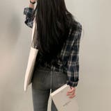 チェック柄クロップドシャツジャケット | LETee | 詳細画像6