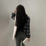 チェック柄クロップドシャツジャケット | LETee | 詳細画像7