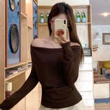 アシンメトリーネックドレープトップス | LETee | 詳細画像10