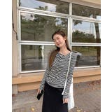 アシンメトリーネックドレープトップス | LETee | 詳細画像5