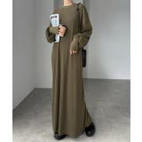 KHAKI | カットソーロングワンピース/マキシ丈 | LETee