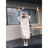 GREY | サイドスリットプルパーカーワンピース/カンガルーポケット | LETee