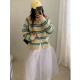 ボーダーニットカーディガン/ダブルジップ | LETee | 詳細画像8