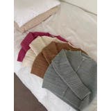 変わり織ニットカーディガン/クルーカーデ/モールヤーン | LETee | 詳細画像9 