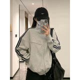 袖ラインジップジャケット/4ポケッツ | LETee | 詳細画像1