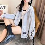 袖ロゴ切替ジップパーカー/ロゴチップ | LETee | 詳細画像4 