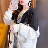 バイカラーパーカージャケット/ジップパーカー | LETee | 詳細画像13