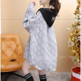 フード配色パーカー/フクレ織柄/ドットボタン/シャツ風パーカー | LETee | 詳細画像18