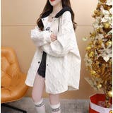 フード配色パーカー/フクレ織柄/ドットボタン/シャツ風パーカー | LETee | 詳細画像7