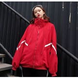 RED | ドルマンジップジャケット/ライン入り | LETee