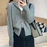 ダブルジップ♪ニットパーカー | LETee | 詳細画像9 