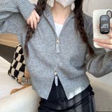 ダブルジップ♪ニットパーカー | LETee | 詳細画像5 