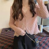 ニットカーディガン ショート丈 | LETee | 詳細画像14 
