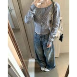 オフショルダー カーディガン アシンメトリ | LETee | 詳細画像5 