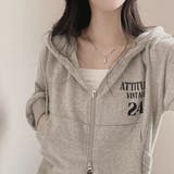 GREY | 24 ロゴ パーカー | LETee