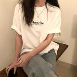 WHITE | ロゴプリント ビッグTシャツ | LETee