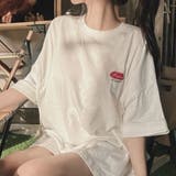 WHITE | バックロゴプリント ビッグTシャツ | LETee