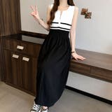 ノースリーブボーダーワンピース | LETee | 詳細画像3