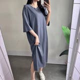 半袖ロゴバックプリントTシャツワンピース | LETee | 詳細画像4