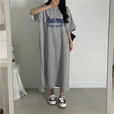 半袖ロゴプリントTシャツワンピース | LETee | 詳細画像4