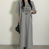 半袖ロゴプリントTシャツワンピース | LETee | 詳細画像3