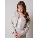 glossy tweedノーカラージャケット | LIPSERVICE | 詳細画像15 