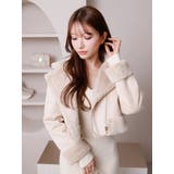 ライトベージュ | リバーシブルムートンライダースジャケット | LIPSERVICE