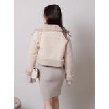 リバーシブルムートンライダースジャケット | LIPSERVICE | 詳細画像23