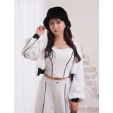 バイカラースウェットアンサンブルパーカー | LIPSERVICE | 詳細画像1 