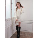 ファーフードニットワンピース | LIPSERVICE | 詳細画像3