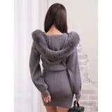 ファーフードニットワンピース | LIPSERVICE | 詳細画像20