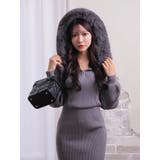 ファーフードニットワンピース | LIPSERVICE | 詳細画像21