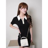 シェーディングラインハーフZIPワンピース | LIPSERVICE | 詳細画像5