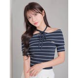 ミックス２ | ワイドオフショルストラップニット | LIPSERVICE