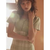 フロントホックシェーディングチェックワンピース | LIPSERVICE | 詳細画像2