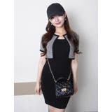 ブラック | サマーツイードアンサンブルワンピース | LIPSERVICE