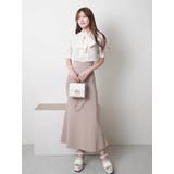 シアーブラウスレイヤードニットキャミワンピース | LIPSERVICE | 詳細画像10