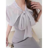 シアーブラウスレイヤードニットキャミワンピース | LIPSERVICE | 詳細画像24