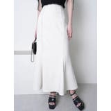 アイボリー | バックスピンドルストレッチマーメイドスカート | LIPSERVICE