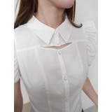 デコルテオープンフリルスリーブブラウス | LIPSERVICE | 詳細画像11 