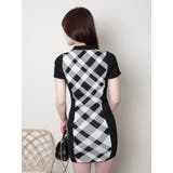 デコルテオープンチェックジャガードワンピース | LIPSERVICE | 詳細画像30