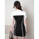 デコルテオープンチェックジャガードワンピース | LIPSERVICE | 詳細画像36