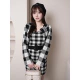 レトロチェックアンサンブルニットワンピース | LIPSERVICE | 詳細画像8 