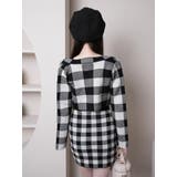 レトロチェックアンサンブルニットワンピース | LIPSERVICE | 詳細画像11 