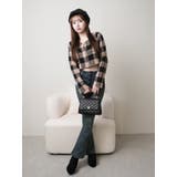 レトロチェックアンサンブルニットワンピース | LIPSERVICE | 詳細画像2