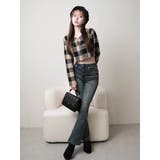 レトロチェックアンサンブルニットワンピース | LIPSERVICE | 詳細画像3