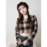 レトロチェックアンサンブルニットワンピース | LIPSERVICE | 詳細画像7