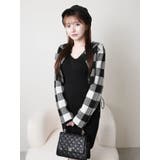 レトロチェックアンサンブルニットワンピース | LIPSERVICE | 詳細画像12