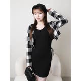 レトロチェックアンサンブルニットワンピース | LIPSERVICE | 詳細画像13