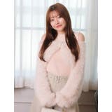 ピンク | ミックスフェザーリボンアンサンブルニット | LIPSERVICE